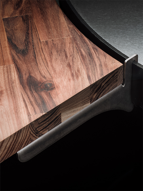 Tablette en Bois pour brasero Maison MAYAR