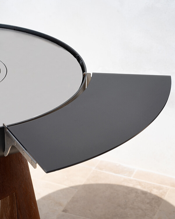 Tablette en verre pour brasero Maison MAYAR