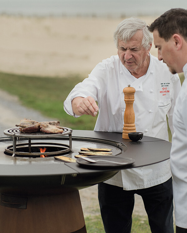 Tablette en verre pour brasero Maison MAYAR