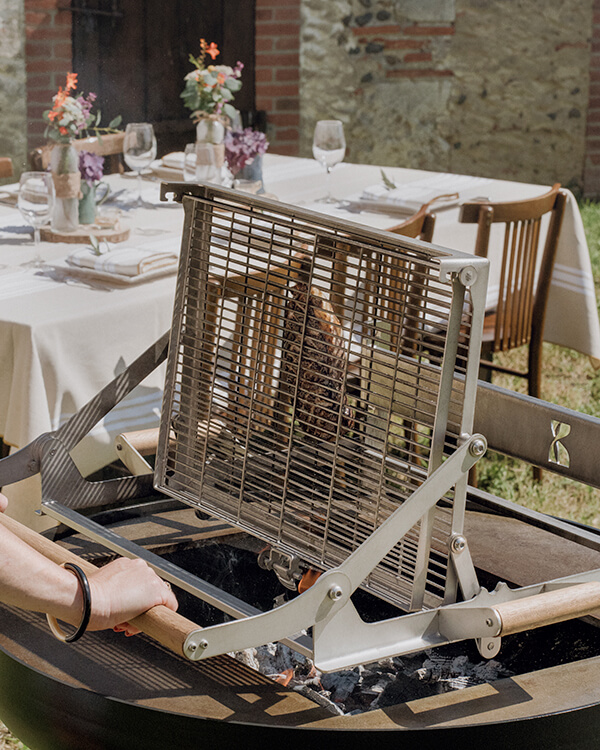 Grille de cuisson rotative pour les braseros Maison Mayar