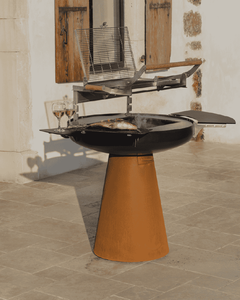 du poisson au braséro grille rotative bbq mayar min